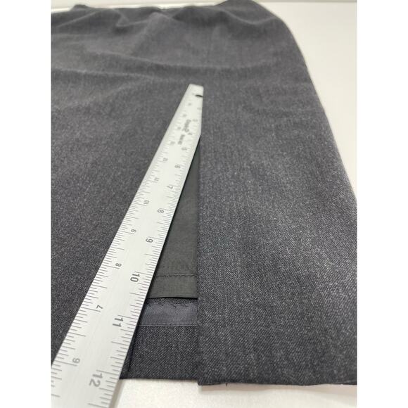 Valerie Steven’s Stretch High Waisted Front Slit Pencil Skirt Gray Women's Sz 10 - Picture 10 of 12